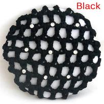 Women Bun Cover Snood Hair Net Ballet Dance Skating Crochet Chic