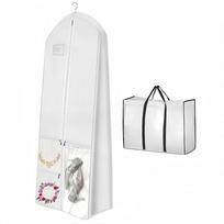 2PCS non-woven wedding bag + tote bag multi-functional dress dust cover portable coat dust bag balta