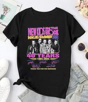 Nkotb 40 Years T-Shirt, New Kids On The Block The Magic Summer Tour 2024 Unisex T-Shirt L