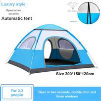 Tent Outdoor Picnic Camping Portable Folding Automatic Pop-Up Outdoor Park Wild Camping Equipment 200*150*120cm smėlis