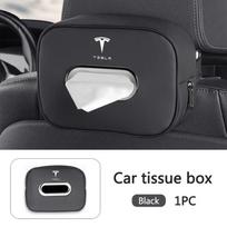 Car Sticker 2025 Hot Car Interior Seat Back Tissue Storage Bag Accessories Toilet Paper Organizer For Tesla Model 3 Model S X Mo