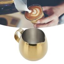 Golden Milk Frothing Pitcher 300ml Capacity Latte Art Milk Jug Stainless Steel Milk Jug  Latte Art