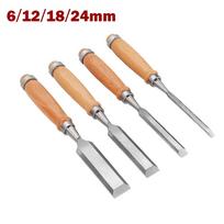 1pc Professional Wood Carving Chisel 6/12/18/24mm Carpentry Flat Chisels DIY Woodworking Woodcut Carving Knife 6mm