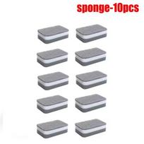 Soap Dispenser Box Press Dispenser Scrubbing Liquid Container Kitchen Bathroom Automatic Detergent Foam Box with Sponge Holder