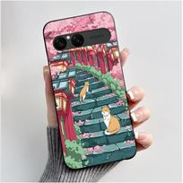 Cute Case For Sony Xperia 10 VII Fundas Capa Printing Shell Protective Cover Soft Silicone Cartoon Black Casing Coque Sony Xperia 10 VII black