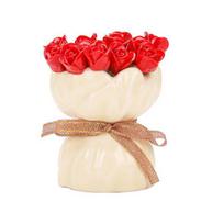 Rose Ceramic Fruit Fork Set with Storage Jar Creative Dessert Picks Practical Fruit Serving Utensils for Appetizers Cheese Snacks raudona