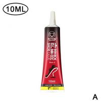 Special Shoe Repair Glue Transparent Waterproof Rubber Fabric Sealant For Leather Shoes Canvas Shoes Hiking Shoes Repair 10ml black