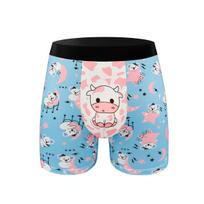 Temu Digital Printing Men's Breathable Boxer Briefs - Comfortable European & American Style Underwear L [EU size]