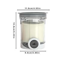 1pcs Pint Container Replacement Part for Swirl Ice Cream Maker BPA-Free & Dishwasher Safe Compatible pilka spalva