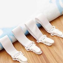 Napkins and sheets,Bed Sheet Fixing Band Retaining Clip Skid Resistance Elastic Cord 4pcs,