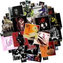 10/30/50PCS korn Rock Band Stickers Waterproof Graffiti Vinyl Decals Laptop Toy Kid Gifts