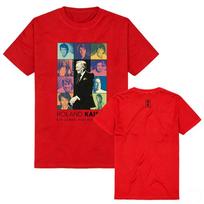Roland Kaiser Andy Warhol Pop Art Style T-Shirts Aesthetic Fashion O-neck Comfortable 100% Cotton for Summer Aldult Women Men XS raudona