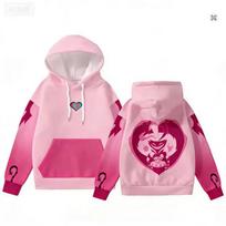 Asmodeus Ozzie Helluva Boss Color Block Sublimation Print Hoodie Unisex Cartoon Demon Pullover Hooded Sweatshirt XS