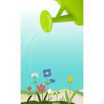 Garden Watering Can Pot Planter Flower Bed Modern Gardening Water Leakproof for Lawn blue
