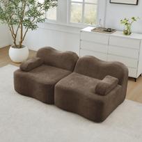 Modulinis be rėmo sofa, 32D putos, veliūras, 2 vietų