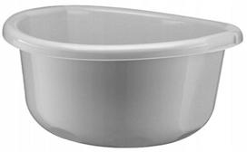 Plastikinis universalus apvalus dubuo 11 l pilkas, tinkamas maistui