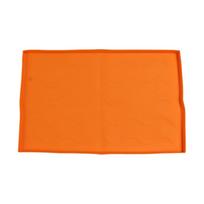 Grill Mat Silicone Blackstone Griddle Top Cover Anti Sticky Grill Protective Cover Mat 22inch orange