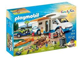 Statybų žaidimas - PLAYMOBIL - 9318 - Nuotykiai kempinge - Keturratis ir baidarė - 137 dalys