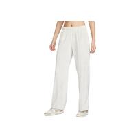 Nike Sportswear Chill Knit Madingos vidutinio juosmens tiesaus kirpimo vilnos laisvalaikio kelnės Moteriškos kelnės Šviesiai rudos Sail HJ0923-104 M