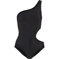 Urban Classics Womens/Ladies Cut Out Asymmetric One Piece Swimsuit L juoda