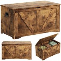 Medinė daiktadėžė / Sandėliavimo blokas / Organizatorius / Suoliukas – Loftas – 100 cm – Ruda