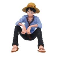 Anime One Piece Luffy figūrėlė Sėdimoji padėtis Veiksmo figūrėlė PVC modelis Kolekcinė figūrėlė Lėlė Žaislas Gimtadieniui Kalėdų dovanai gray