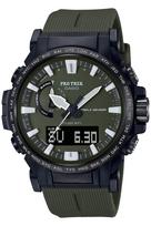 Casio Pro Trek Laikrodis [Oficialus japoniškas produktas] Climber Line Radijo bangomis valdomas saulės energija maitinamas laikrodis su biomasės plastiko konstrukcija, PRW-61Y-3JF, Vyriškas, Žalias