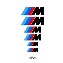 6PCS Car Brake Caliper Stickers Heat Resistant Decoration PVC Decals For BMW M Performance E46 E60 E90 E39 E87 E36 E92 E70 E91 X