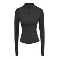 Women's Zipper Long Sleeve Yoga Jacket S-XL