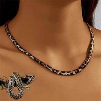 Boa Constrictor Karoliai Leopardinis Chokeris Papuošalai Moterims Merginoms Seksualus Grandinėlės Aksesuaras Dovana