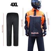 M-4XL Lietaus kostiumas motociklininkui Striukė vyrams Lietaus kelnių komplektas su atšvaitine juosta Motociklo lietaus įranga Motociklo lietpaltis