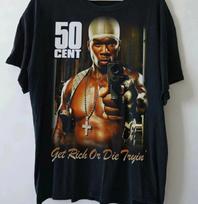 50 Cent Get Rich or Die Trying T-shirt, 50CentUnisex T-Shirt S-5XL Q8414 2XL