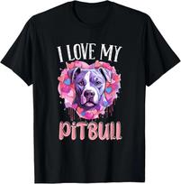Pitbull Pittie - I Love My Pitbull T shirt XL