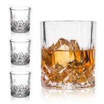 Senoviški viskio akiniai (4 rinkinys), 8 oz unikali viskio taurė, itin skaidri Double Old Fashioned, likeriui, degtinei, viskiui 227ml gray
