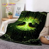 Tree of Life Nature Viking Yggdrasil Norse Soft Flannel Blanket for Bed Bedroom Sofa Picnic,Throw Blanket for Cover Outdoor Gift 75x90cm