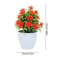 1 vnt. Dirbtinis vazoninis augalas Maži bonsai Gėlių vazonas Imuliuoti medžio papuošalai Vestuvės Namai Viešbutis Biuro stalo dekoras Netikri augalai