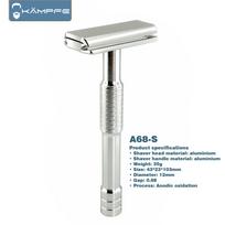 KAMPFE CNC Carving Closed comb Double-Sided Aluminum Manual Safety Razor Classic Shaver Mild Scratcher for Men And Women Gift