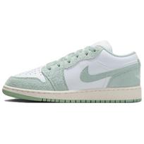 Air Jordan 1 Low SE GS Seafoam Vaikams Sportbačiai Žali Balti Kreminiai FN9137-131 40 white