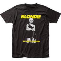 Blondie Rip Her To Shreds Unisex T-shirt Music Classic Concert Rock Band Tee Black S