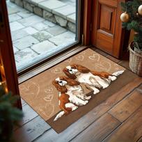 Non-Slip Suitable for Cute Cavalier King Charles Spaniel Dog, Machine-Washable Soft for Living Room, Bedroom, Entryway 40cm x 60cm