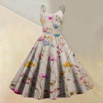 Summer Dresses for Women Uk Sleeveless Floral Print Dress Casual Fit and Flare Ladies Summer Dresses Uk Midi Sundress Womens Summer Dresses Uk L