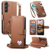 For Samsung Galaxy A57 A56 5G A54 A53 A52 A51 A71 4G A50 A30S Wallet Case - Zipper Purse with 3 Card Slots, Stand & Wrist Strap For Galaxy A51 4G ruda
