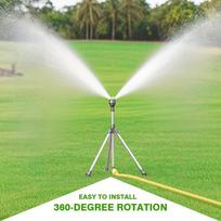 1Pc 360 ° Rotating Tripod Supports The Sprinkler With Freely Adjustable Telescopic Height 360 Degrees ° Rotating Multi-Nozzle Design Suitable For Steel tripod + 1 nozzle white