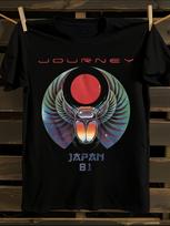 Journey Japan Tour '81 Vintažiniai marškinėliai Vintažiniai roko grupės T... XL