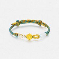Shuibei 999 Pure Gold Jade Lotus Bracelet for Women - Good Luck Mother's Day Gift