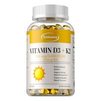 Xemenry Vitamin K2 and Vitamin D3 Complex Soft Capsules, High Content 5000 IU, Daily Dietary Nutrition for Men and Women 120*1