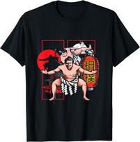 NAUJAS Japonų Sumo imtynininkas Japonijos imtynininkai Imtynės Sumo Marškinėliai S-4XL Unisex Marškinėliai S