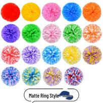 Matte Cheerleading Pom-Poms: Handheld Dance Performance Colored Balls blue