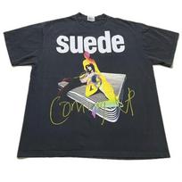 Vintage SUEDE COMING UP 1996 90s UK Rock Size XL Single stitch T-shirt REPRINT S