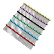 Pet Rake Detangling Comb for Cats and Dogs - Lightweight Aluminum Grooming Comb for Knots and Tangling
